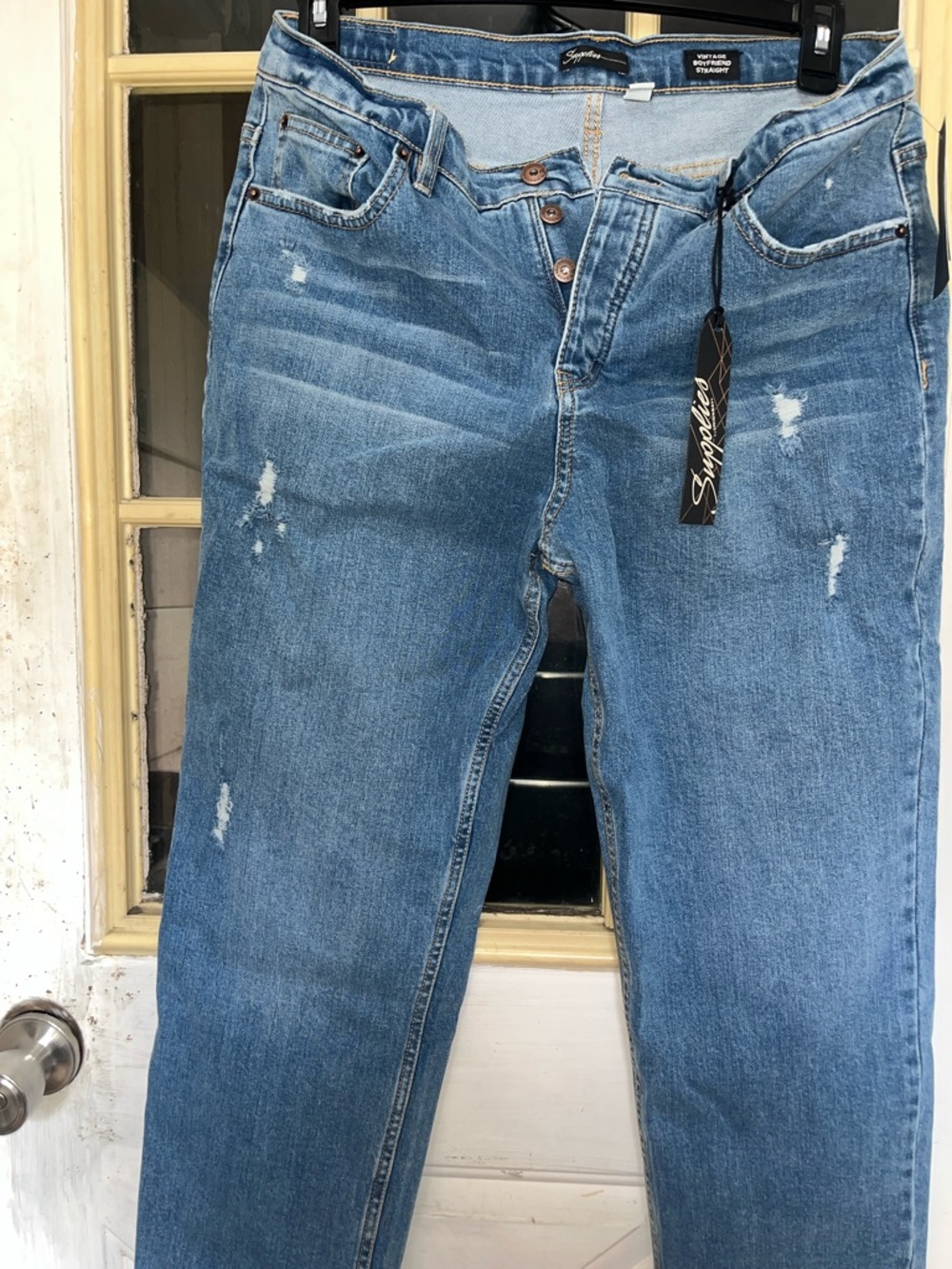 Supplies by union bay vintage boyfriend  Blue Straight-Leg Jeans